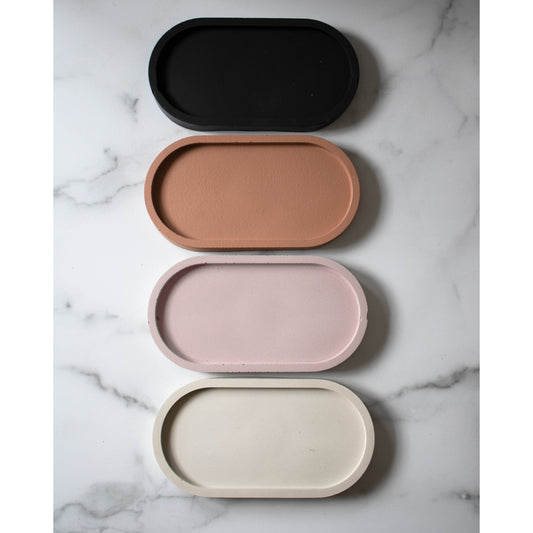 Concrete Oval Tray