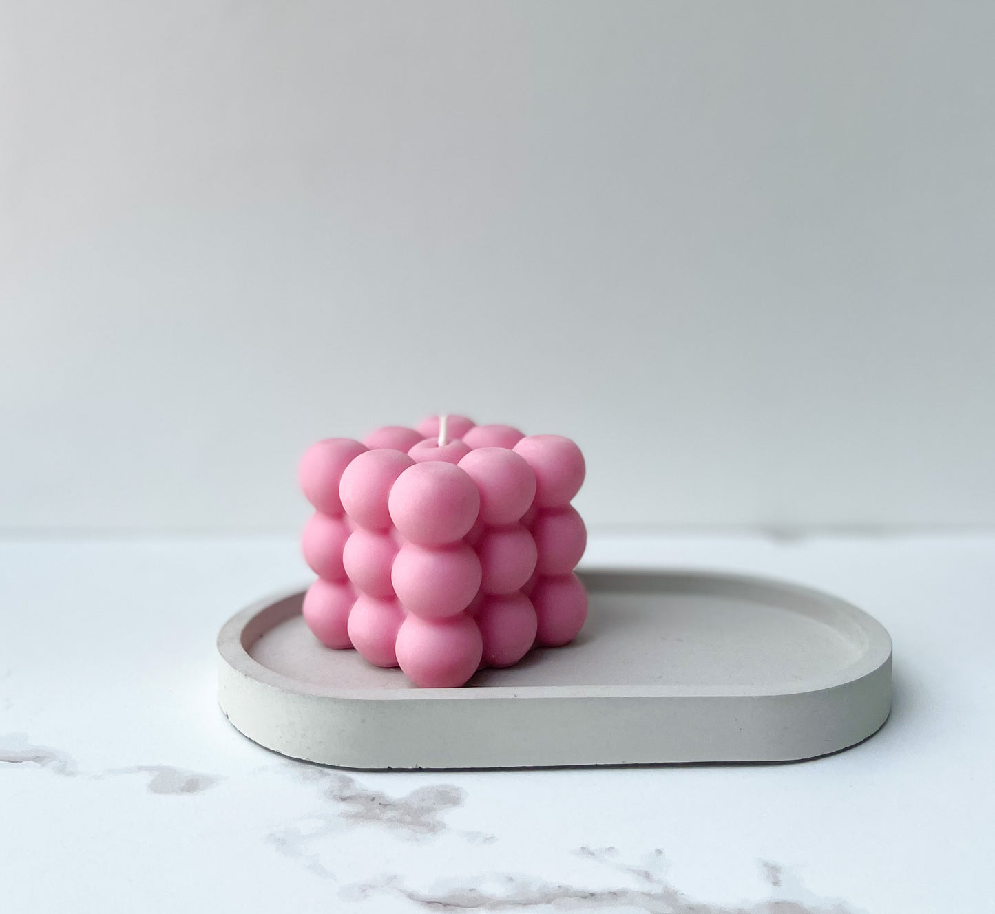 Bubble Candle Baby Pink