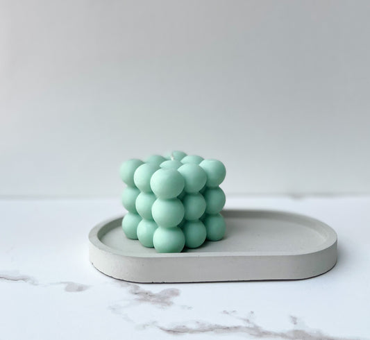 Bubble Candle Mint Green